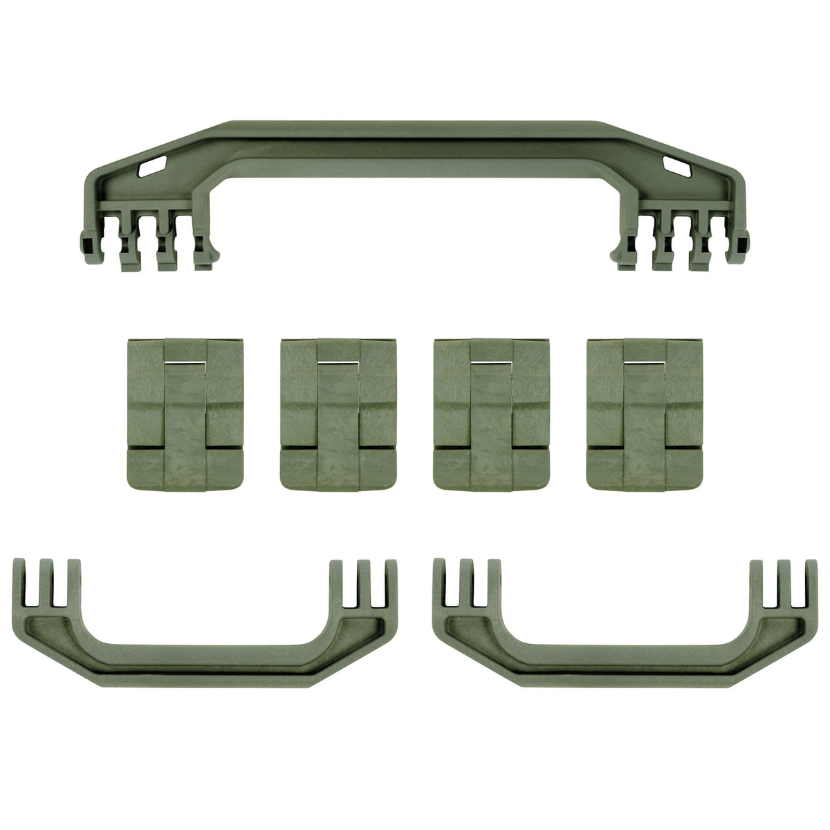 Pelican 1720 Gen1 Replacement Handles &amp; Latches, OD Green (Set of 3 Handles, 4 Latches) ColorCase 