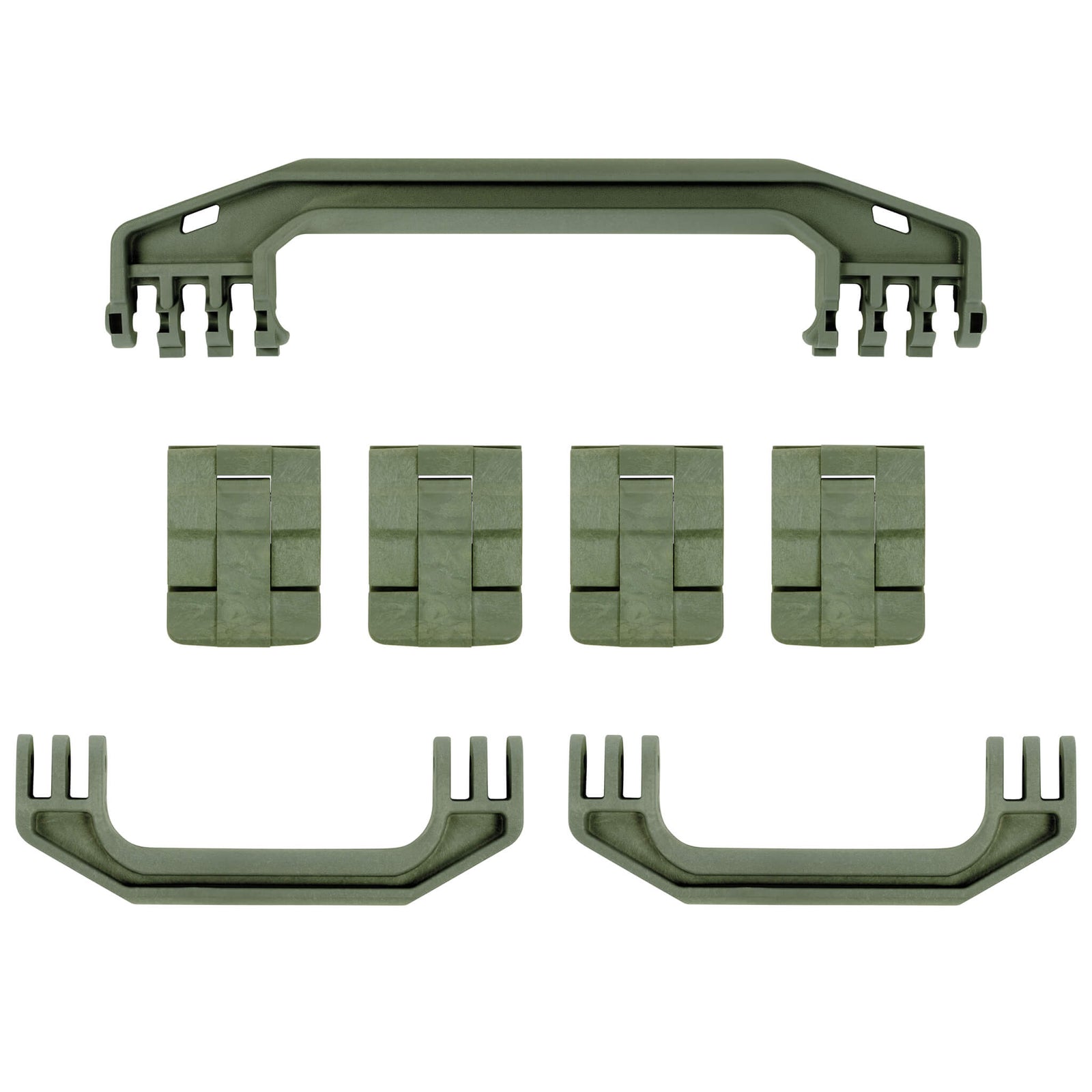 Pelican 1720 Gen1 Replacement Handles & Latches, OD Green (Set of 3 Handles, 4 Latches) ColorCase 