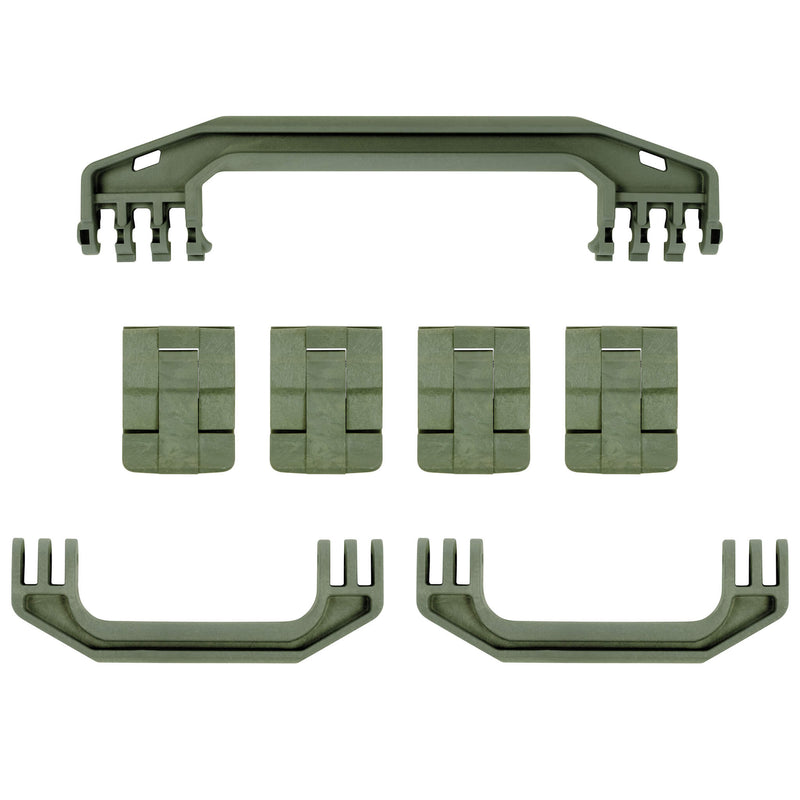 Pelican 1720 Gen1 Replacement Handles & Latches, OD Green (Set of 3 Handles, 4 Latches) ColorCase 