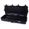 Pelican 1745 Air Case, Black with Desert Tan Handles, Rolling None (Case Only) ColorCase 017450-0000-110-310