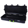 Pelican 1745 Air Case, Black with Lime Green Handles, Rolling None (Case Only) ColorCase 017450-0000-110-300