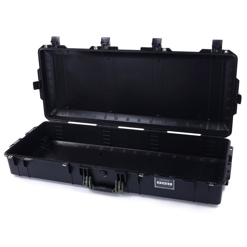 Pelican 1745 Air Case, Black with OD Green Handles, Rolling ColorCase 