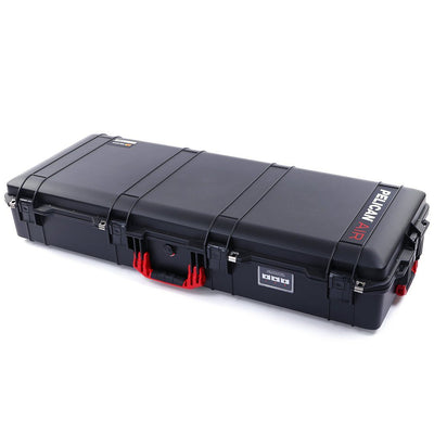 Pelican 1745 Air Case, Black with Red Handles, Rolling ColorCase