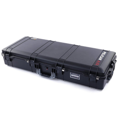 Pelican 1745 Air Case, Black with Silver Gray Handles, Rolling ColorCase