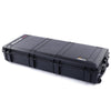 Pelican 1745 Air Case, Black with Silver Gray Handles, Rolling ColorCase