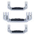 Pelican 1745 Air Replacement Handles, Silver (Set of 3) ColorCase 