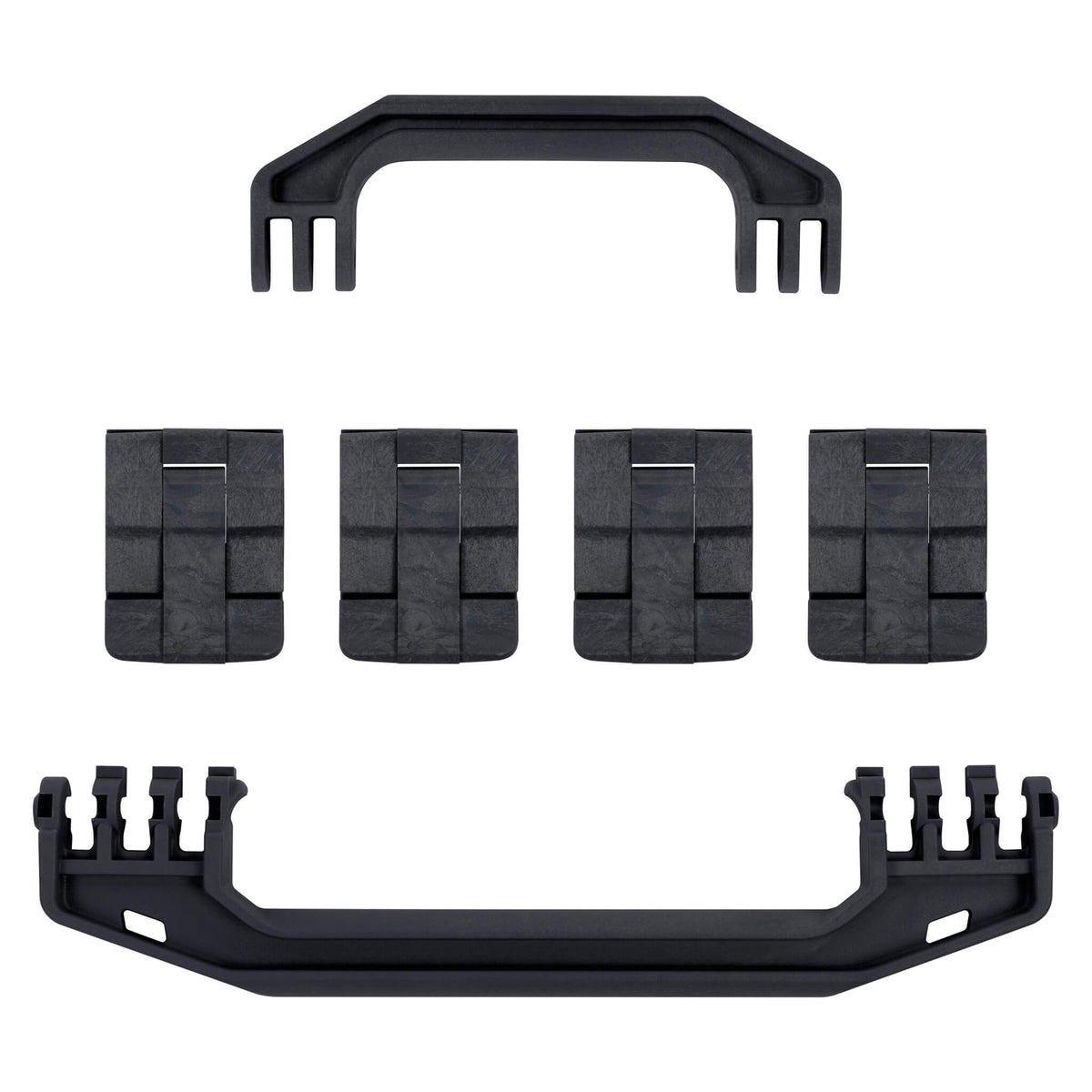 Pelican 1750 Gen1 Replacement Handles &amp; Latches, Black (Set of 2 Handles, 4 Latches) ColorCase 
