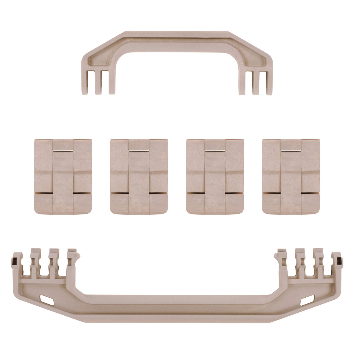 Pelican 1750 Gen1 Replacement Handles &amp; Latches, Desert Tan (Set of 2 Handles, 4 Latches) ColorCase 