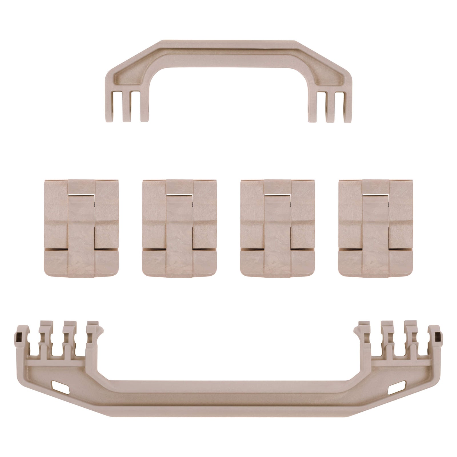 Pelican 1750 Gen1 Replacement Handles & Latches, Desert Tan (Set of 2 Handles, 4 Latches) ColorCase 