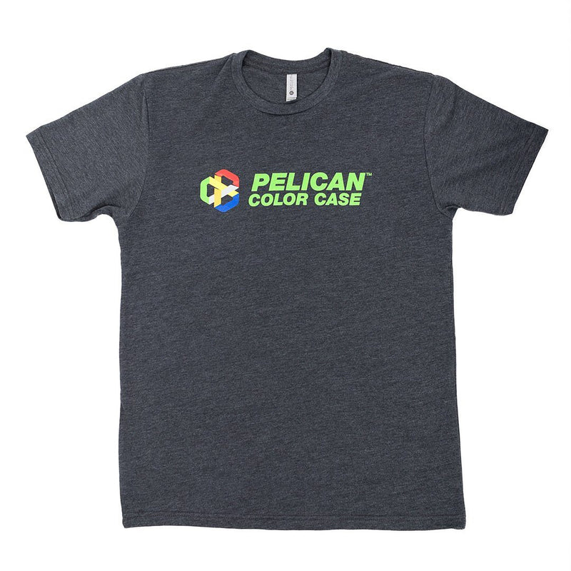 Pelican Color Case Logo T-Shirt, Charcoal Gray, Cotton-Poly Blend ColorCase 